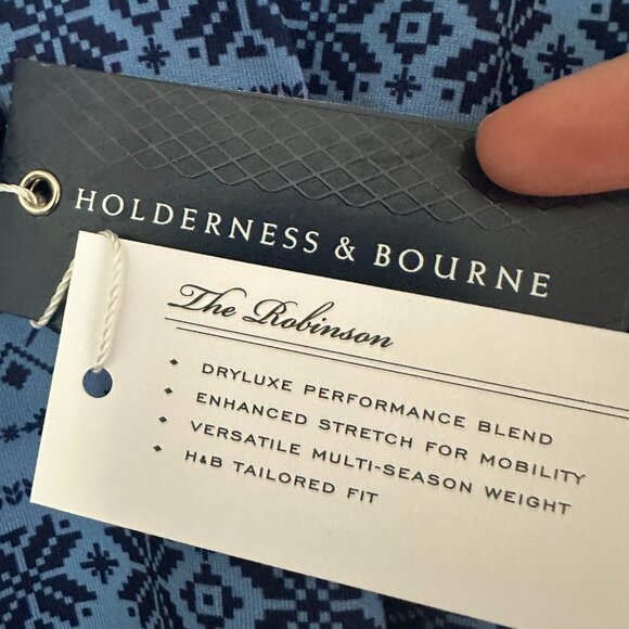 Holderness & Bourne The Robinson 1/4 Zip Golf Pullover - NWT - Medium - Picture 2 of 5